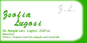 zsofia lugosi business card